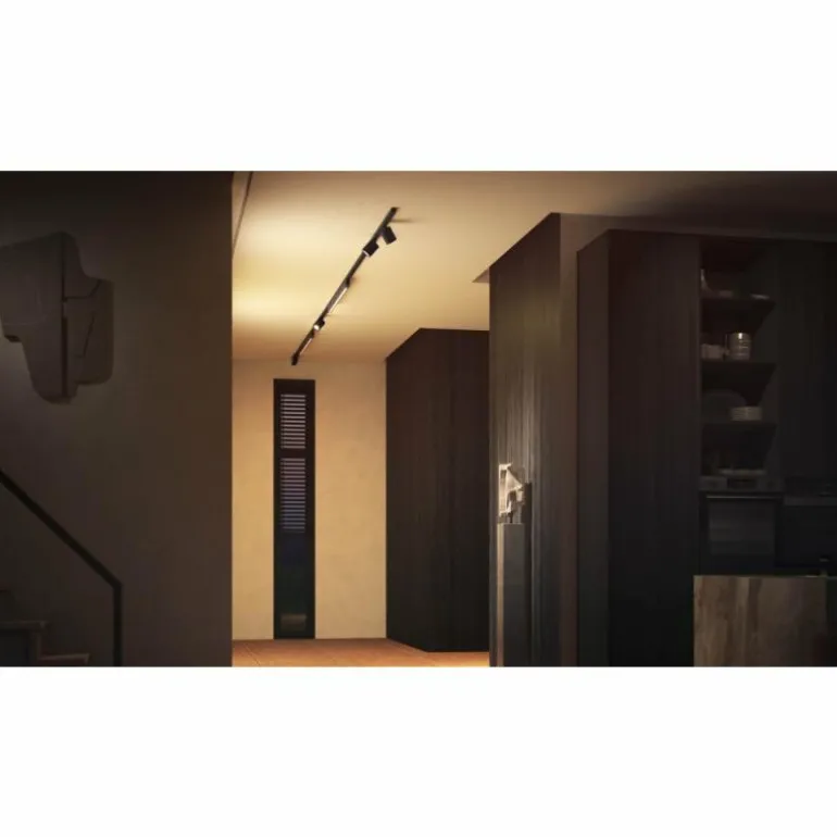 Plafonnier Kit de base Philips Hue Perifo LED Noir, 4 lumières, Changeur de couleurs