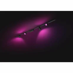 Plafonnier Kit de base Philips Hue Perifo LED Noir, 4 lumières, Changeur de couleurs