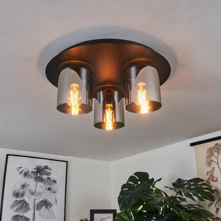 Plafonnier Klemtoo Noir, 3 lumières