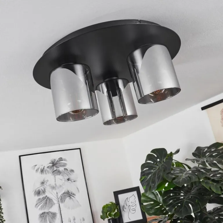 Plafonnier Klemtoo Noir, 3 lumières