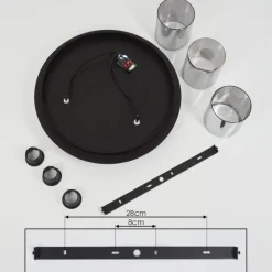 Plafonnier Klemtoo Noir, 3 lumières