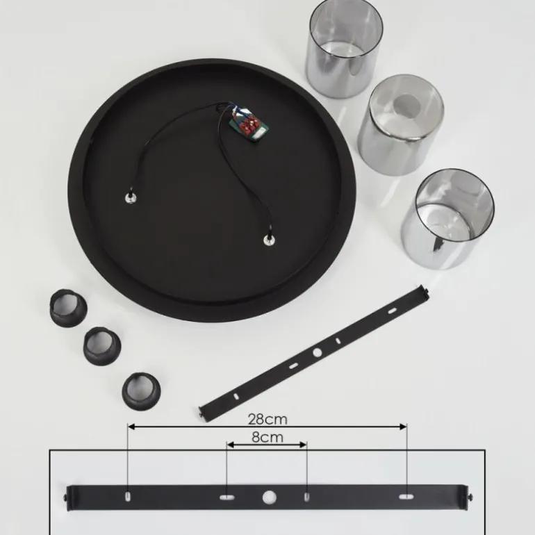 Plafonnier Klemtoo Noir, 3 lumières