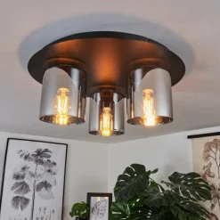 Plafonnier Klemtoo Noir, 3 lumières