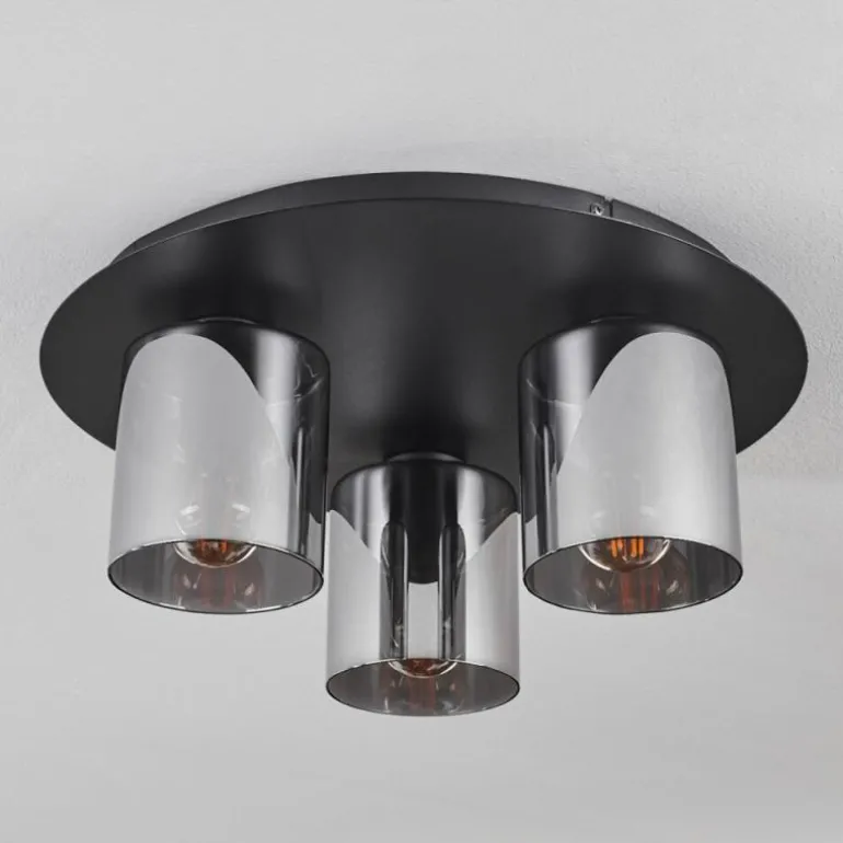 Plafonnier Klemtoo Noir, 3 lumières
