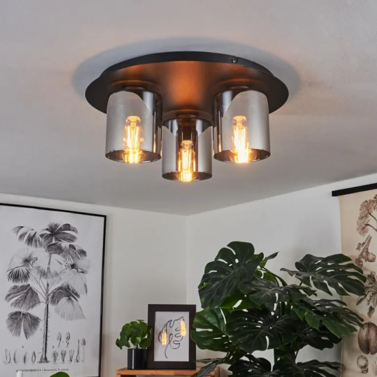 Plafonnier Klemtoo Noir, 3 lumières