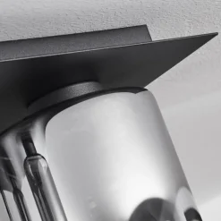 Plafonnier Klemtoo Noir, 4 lumières