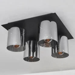 Plafonnier Klemtoo Noir, 4 lumières