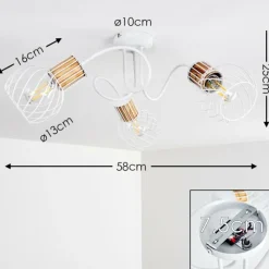 Plafonnier Koler Blanc, 3 lumières