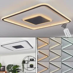 Plafonnier Kolo LED Blanc, 1 lumière, Télécommandes