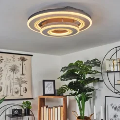 Plafonnier Kolo LED Gris, Blanc, 1 lumière, Télécommandes