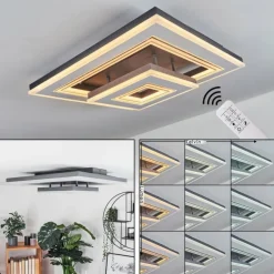 Plafonnier Kolo LED Noir, Blanc, 1 lumière