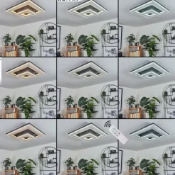 Plafonnier Kolo LED Noir, Blanc, 1 lumière