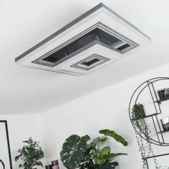 Plafonnier Kolo LED Noir, Blanc, 1 lumière