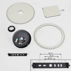 Plafonnier Konbongou Noir, 1 lumière