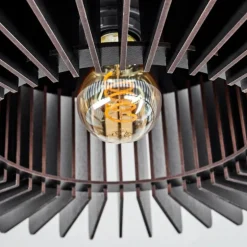 Plafonnier Konbongou Noir, 1 lumière