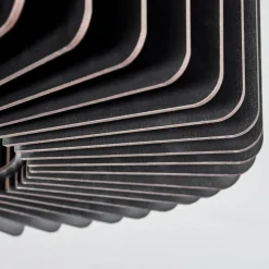 Plafonnier Konbongou Noir, 1 lumière