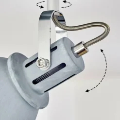 Plafonnier Koppom Bleu, Gris, 4 lumières