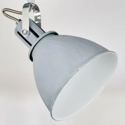 Plafonnier Koppom Bleu, Gris, 4 lumières