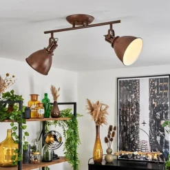 Plafonnier Koppom Rouille, 2 lumières