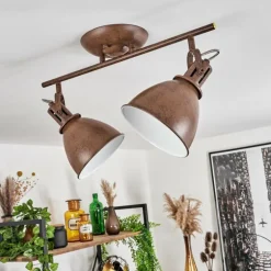 Plafonnier Koppom Rouille, 2 lumières