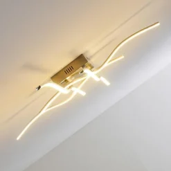 Plafonnier Kosola LED Nickel mat, 4 lumières