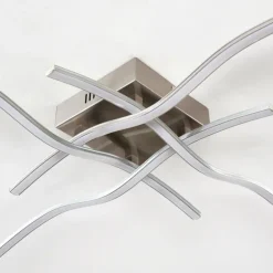 Plafonnier Kosola LED Nickel mat, 4 lumières