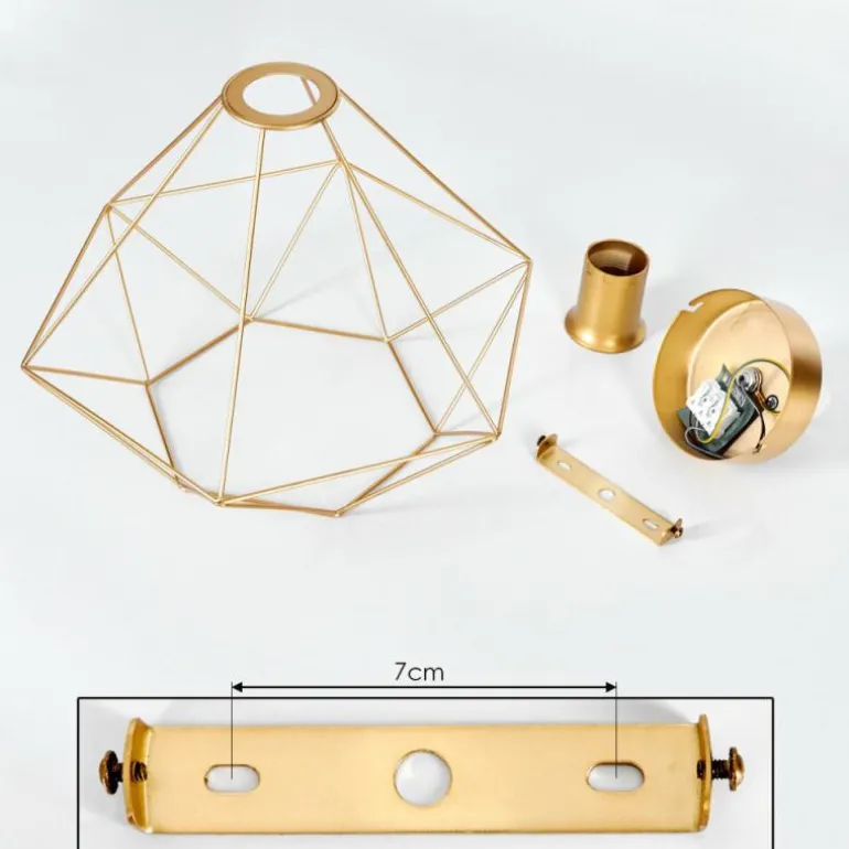 Plafonnier Koulamon Laiton, 1 lumière