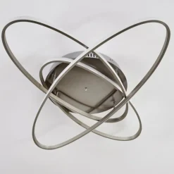 Plafonnier Krabi LED Nickel mat, 3 lumières, Télécommandes
