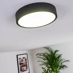 Plafonnier Kragos LED Noir, 1 lumière