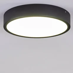 Plafonnier Kragos LED Noir, 1 lumière