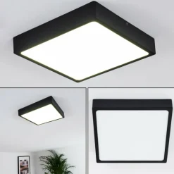 Plafonnier Kragos LED Noir, Blanc, 1 lumière