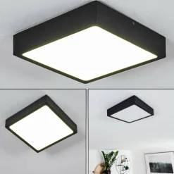 Plafonnier Kragos LED Noir, 1 lumière