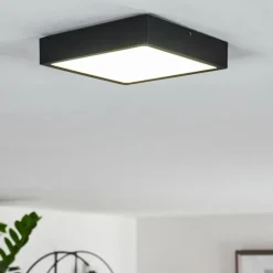 Plafonnier Kragos LED Noir, 1 lumière