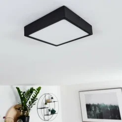 Plafonnier Kragos LED Noir, 1 lumière