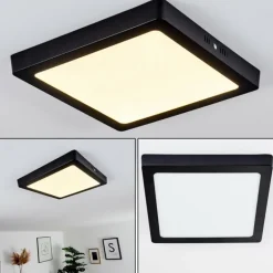 Plafonnier Kragos Noir, 1 lumière