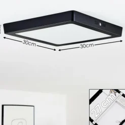 Plafonnier Kragos Noir, 1 lumière