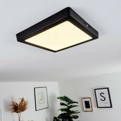 Plafonnier Kragos Noir, 1 lumière