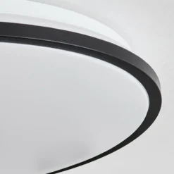 Plafonnier Kroch LED Blanc, 1 lumière, Télécommandes, Changeur de couleurs