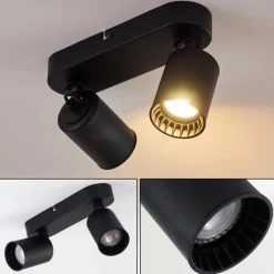 Plafonnier Kullaberg Noir, 2 lumières