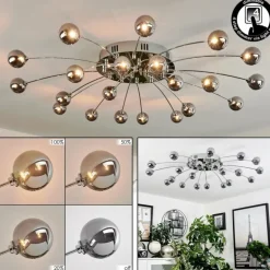 Plafonnier Lacosse LED Chrome, 21 lumières