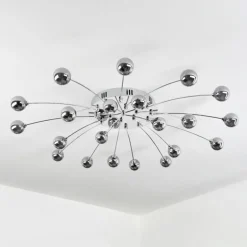 Plafonnier Lacosse LED Chrome, 21 lumières