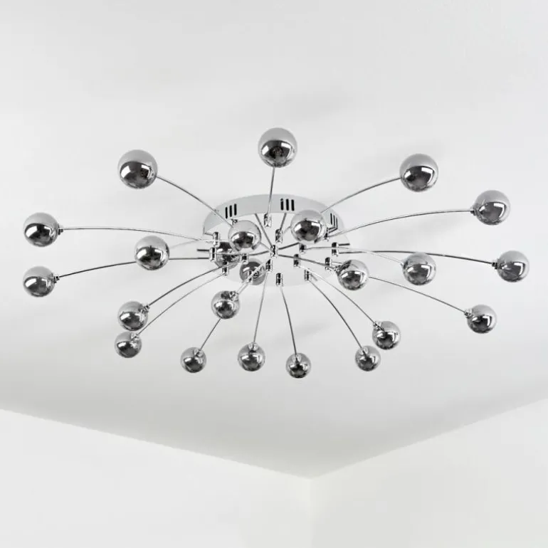 Plafonnier Lacosse LED Chrome, 21 lumières