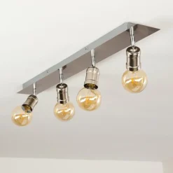 Plafonnier Lagunita Nickel mat, 4 lumières