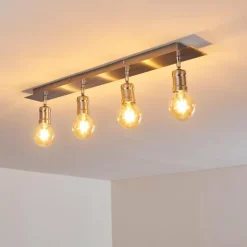 Plafonnier Lagunita Nickel mat, 4 lumières