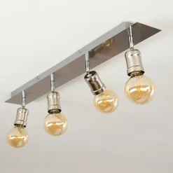 Plafonnier Lagunita Nickel mat, 4 lumières