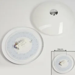 Plafonnier Langlois Blanc, 1 lumière