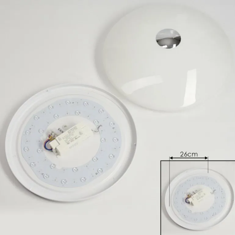 Plafonnier Langlois Blanc, 1 lumière