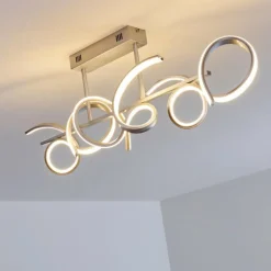 Plafonnier Lavaca LED Argenté, 1 lumière