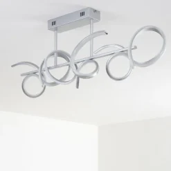 Plafonnier Lavaca LED Argenté, 1 lumière