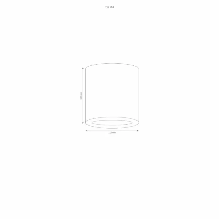 Plafonnier LCD Typ 064 Acier inoxydable